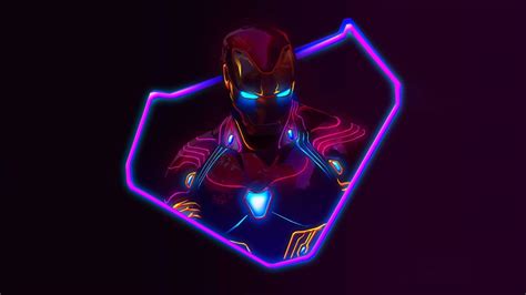 Iron Man Neon Wallpapers - Wallpaper Cave