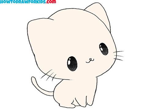 How to Draw an Easy Kitten - Easy Drawing Tutorial For Kids