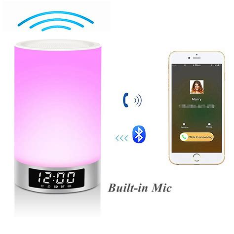 L5 HD Sound Portable Wireless Bluetooth Speaker with Built-in Mic, Touch Control RGB Color ...