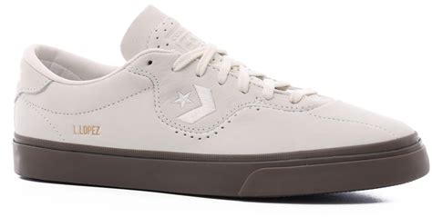 Converse Louie Lopez Pro Skate Shoes - egret/dark mushroom/gum brown | Tactics