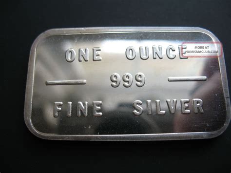 1 Troy Ounce Fine Silver Bache Bullion Bar. 999