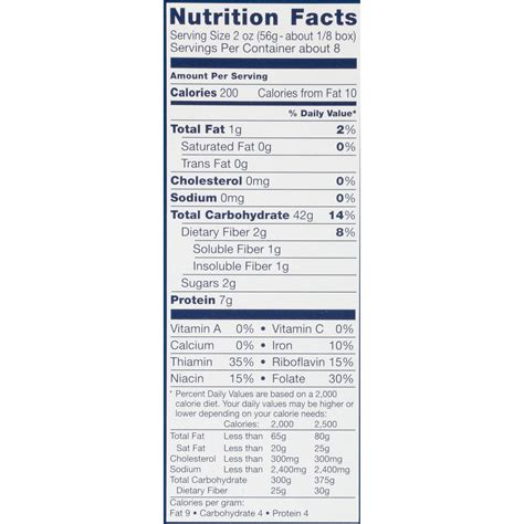 Barilla Pasta Nutrition Facts - Nutrition Ftempo