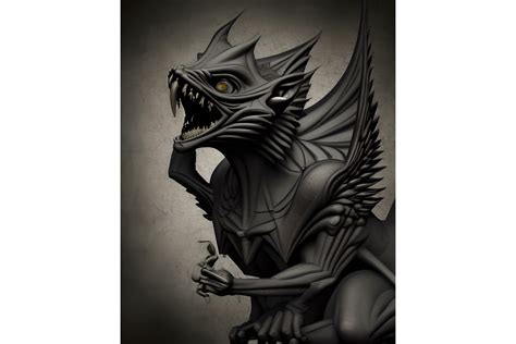 Gothic Gargoyle Graphic by L. M. Dunn · Creative Fabrica