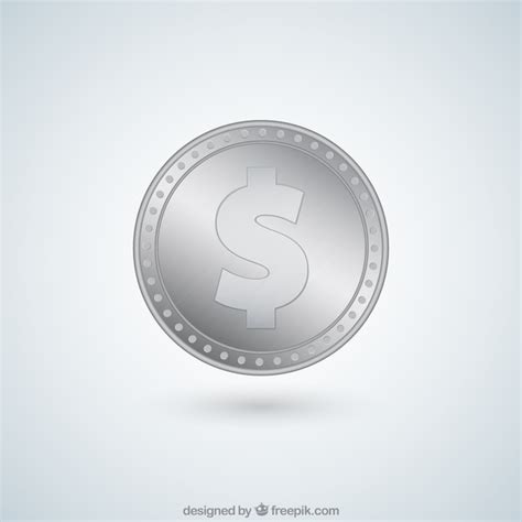 Dollar silver coin | Free Vector