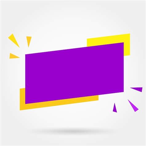 Premium Vector | Ribbon Label Banner Purple Design Template