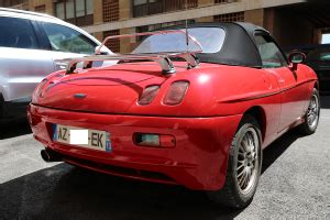 Fiat Barchetta. Red cabriolet * All PYRENEES · France, Spain, Andorra