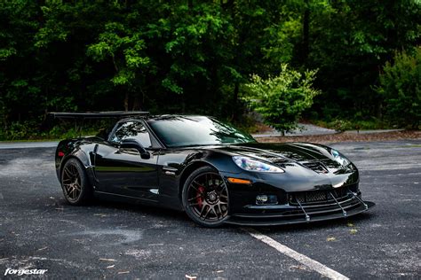 Chevrolet Corvette C6 Z06 Black Forgestar F14 Wheel | Wheel Front