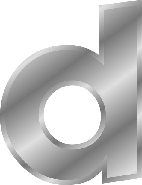 Clipart - Effect Letters alphabet silver