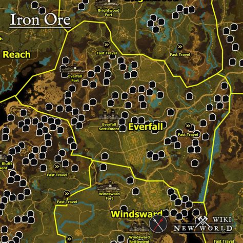 Iron Ore | New World Wiki | Where to find with Maps, Recipes