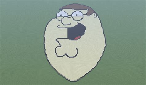 HUGE Peter Griffin Pixel Art Minecraft Project