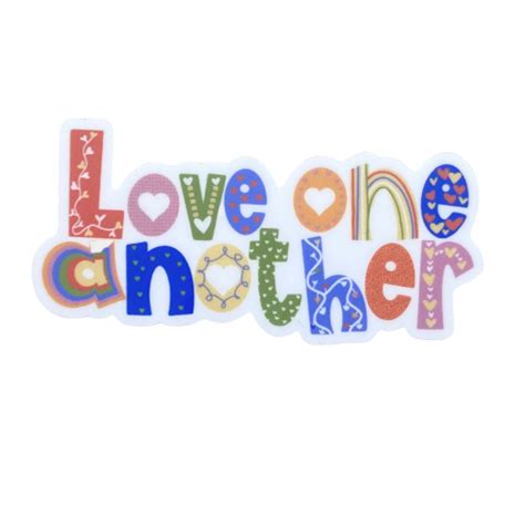 Love One Another (pattern) Sticker — Lift + Love