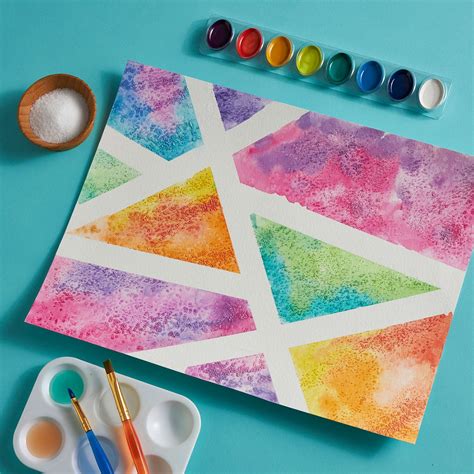 Geometric Salt Art Painting | Michaels