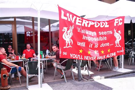 Liverpool and Spurs fans in Madrid party ahead of the Champions League ...