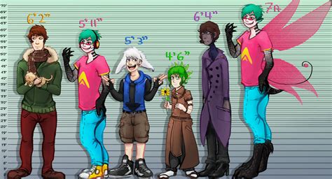 Character Height Chart by Pheoniic on DeviantArt