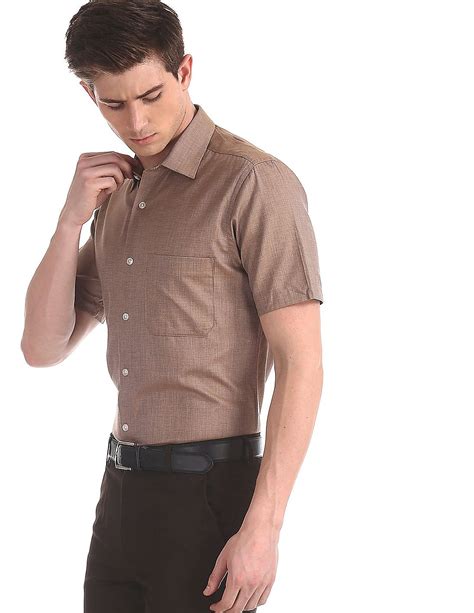 Buy Arrow Regular Fit Patterned Weave Shirt - NNNOW.com