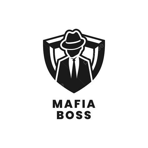 Mafia Silhouette PNG Free, Mafia Boss Logo Vector Modern Simple Flat ...