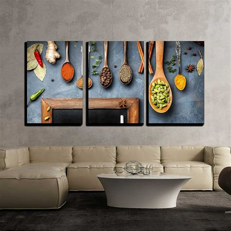 Wall26 Spices on Kitchen Table - Canvas Art Wall Decor - 24"x36"x3 Panels - Walmart.com ...