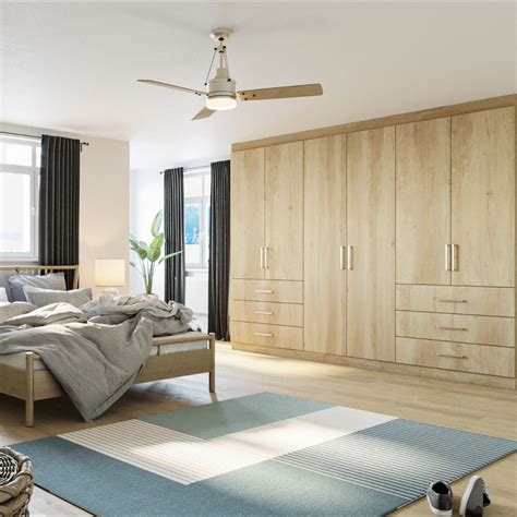 Nebraska Oak Wood Fitted Wardrobe | Stylish bedroom design, Wardrobe design bedroom, Fitted ...