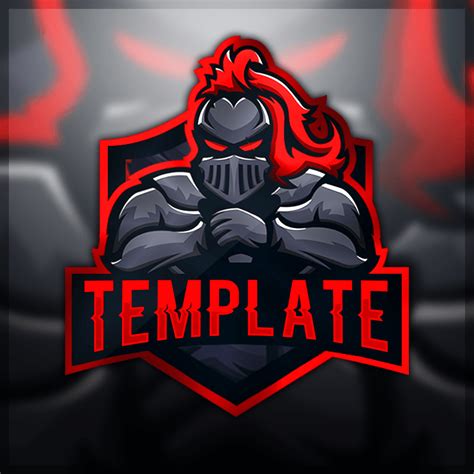 Templar Gaming Clan Mascot Avatar | Free PSD - Zonic Design Download