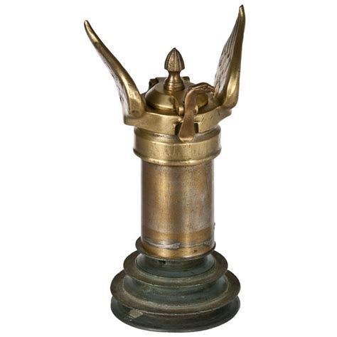 Brass Case Tractor Radiator Cap on Base | Chairish