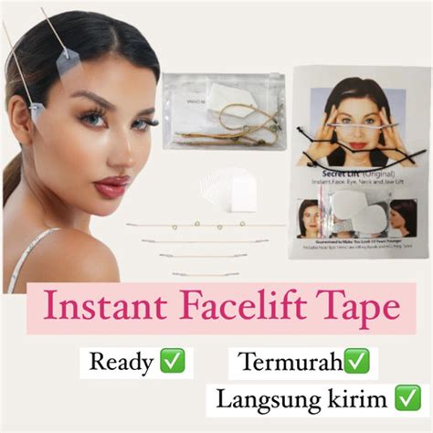 Jual Facelift tape instant face lift penirus pipi / ageless makeup - TAPE Secretlift - Kota ...