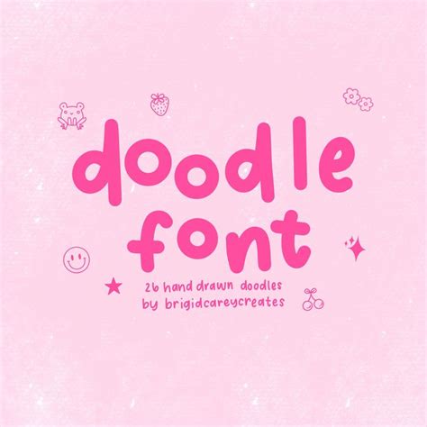 Doodle Font, Doodle fonts, Font for Procreate, Fonts, Digital Download ...