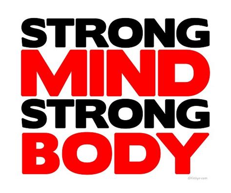 "Strong Mind Strong Body | Fitness Slogan" Poster by Fitbys | Redbubble