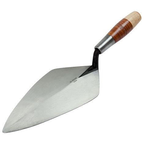 Wide London Brick Trowel with Leather Handle - PRO-DÉPÔT