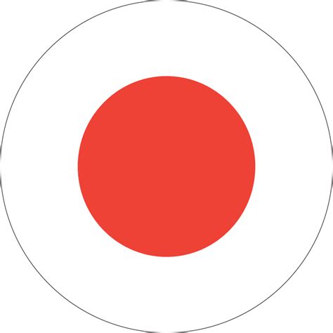 Circle flag of Japan. 11571356 PNG