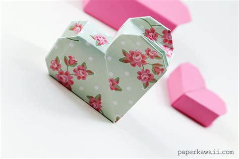 Origami Heart Box Video Instructions - Paper Kawaii