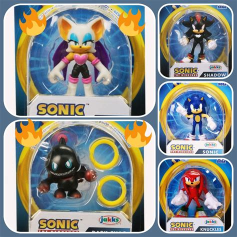 Buy SONIC ACTION FIGURE SHADOW, ROUGE, DARK CHAO, KNUCKLES, SONIC Wave ...