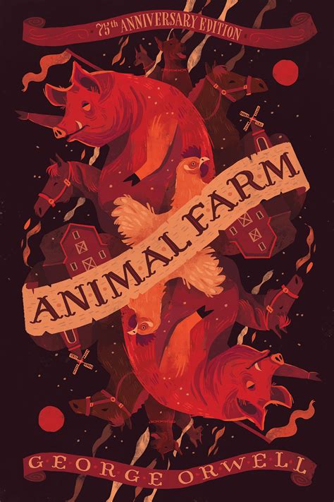 Animal Farm by George Orwell Book Cover Design :: Behance