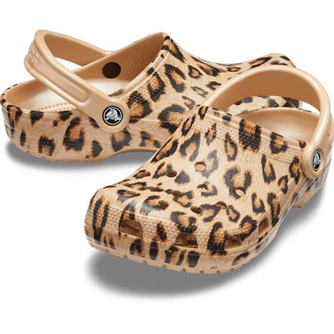 Crocs Adults' Classic Leopard Printed Clogs | Academy