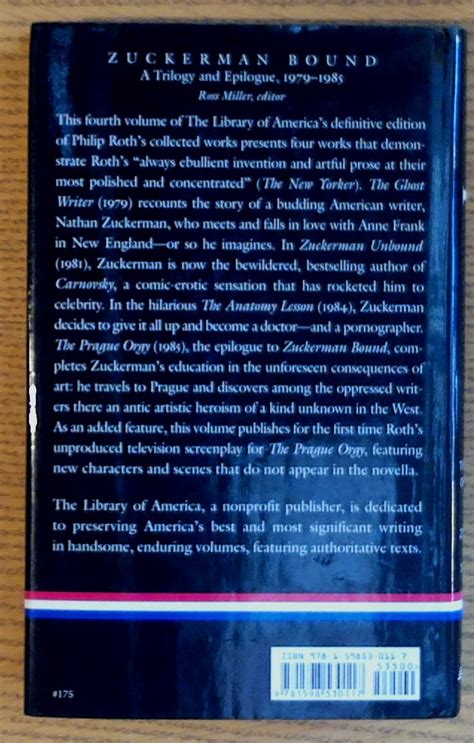 Philip Roth: Zuckerman Bound: A Trilogy and Epilogue 1979-1985 : The Ghost Writer / Zuckerman ...