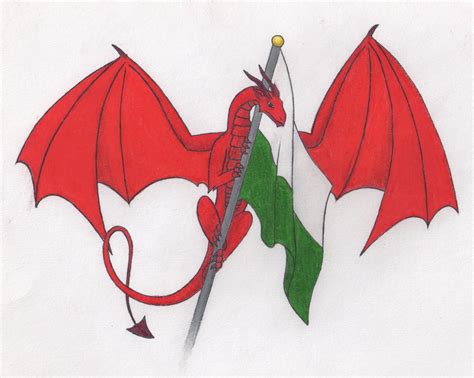 Welsh Flag Tattoo Design by Pandion-18 on deviantART | Flag tattoo, Welsh flag, Welsh tattoo