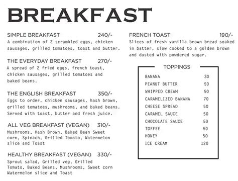 Menu of Dyu Art Cafe, Koramangala 8th Block, Bangalore