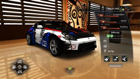 nissan 370z Drift build. sadly the game gives it a 300HP limit