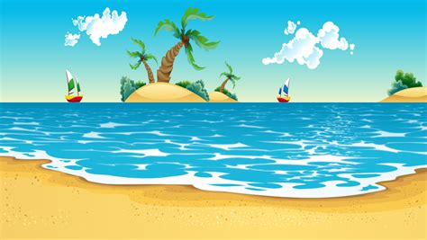 Gacha Beach Background