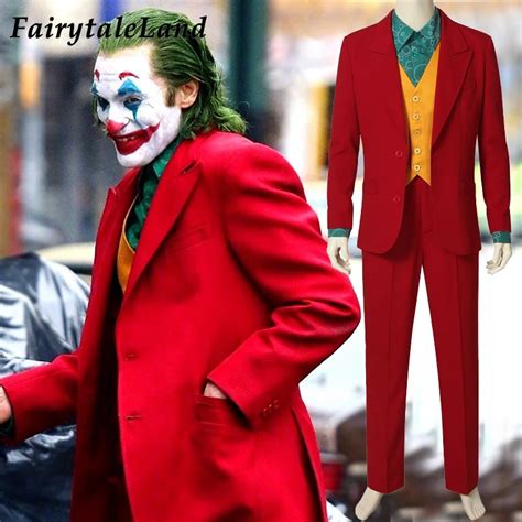 2019 Movie Joker Arthur Fleck Cosplay Costume Fancy Carnival Halloween Costumes Batman Cosplay ...