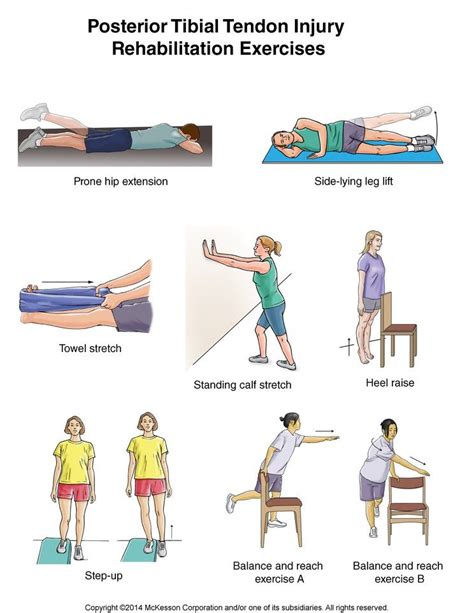 Summit Medical Group - Posterior Tibial Tendon Injury Exercises Foot Exercises, Calf Stretches ...