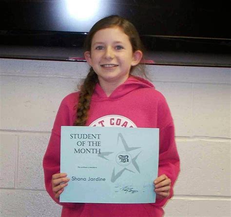 The Blackville Talon: Middle School Student of The Month