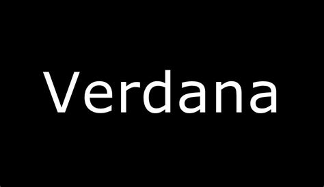 Verdana Font Free - Download Fonts