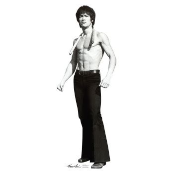 Bruce Lee Cut Cardboard Cutout Free Shipping