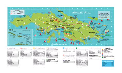 Large travel map of St. Thomas Island, US Virgin Islands | US Virgin Islands (United States ...