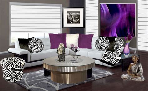 Dramatic Zebra Living Room Decoration Ideas - Top Dreamer