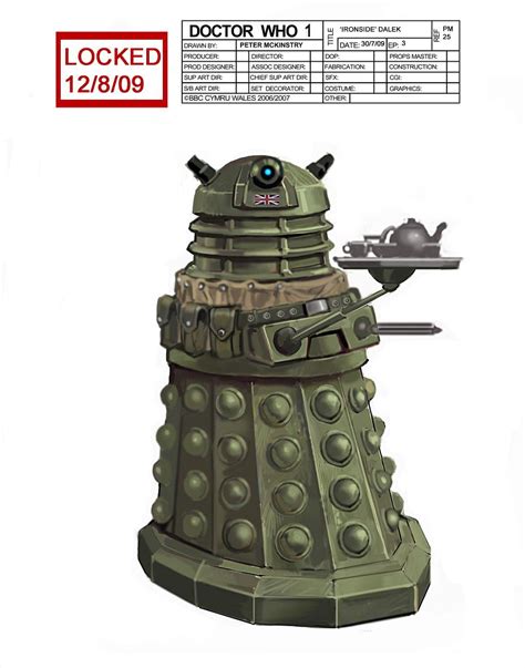 "Ironside" Dalek, by Peter McKinstry, Concept Artist for Doctor Who. | Doctor who episodes ...