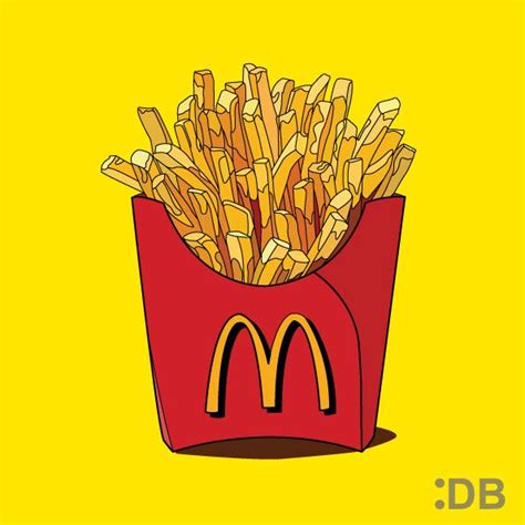 French Fries Mcdonalds Cartoon