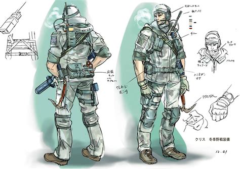 resident evil concept art | Resident Evil: Revelations: Concept Art - Chris Redfield - Resident ...