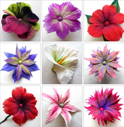 FELTING matters... : FABULOUS Felt Flowers...