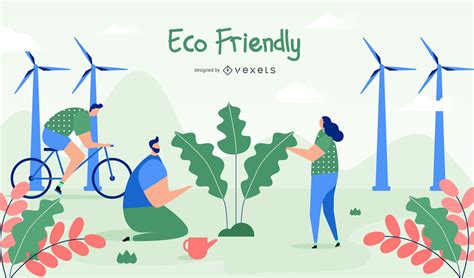 Eco Friendly Illustration Vector Download